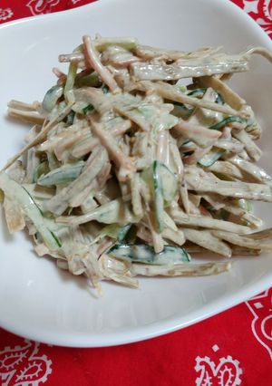 お惣菜屋さんのゴボウサラダ目指して！-レシピのメイン写真