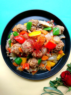 大豆肉団子と野菜の酢醤油炒め-レシピのメイン写真