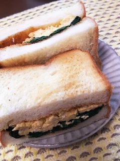 ☆たまごとほうれん草のサンドイッチ☆-レシピのメイン写真