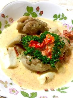 鶏肉とエリンギとトマトクリーム煮-レシピのメイン写真