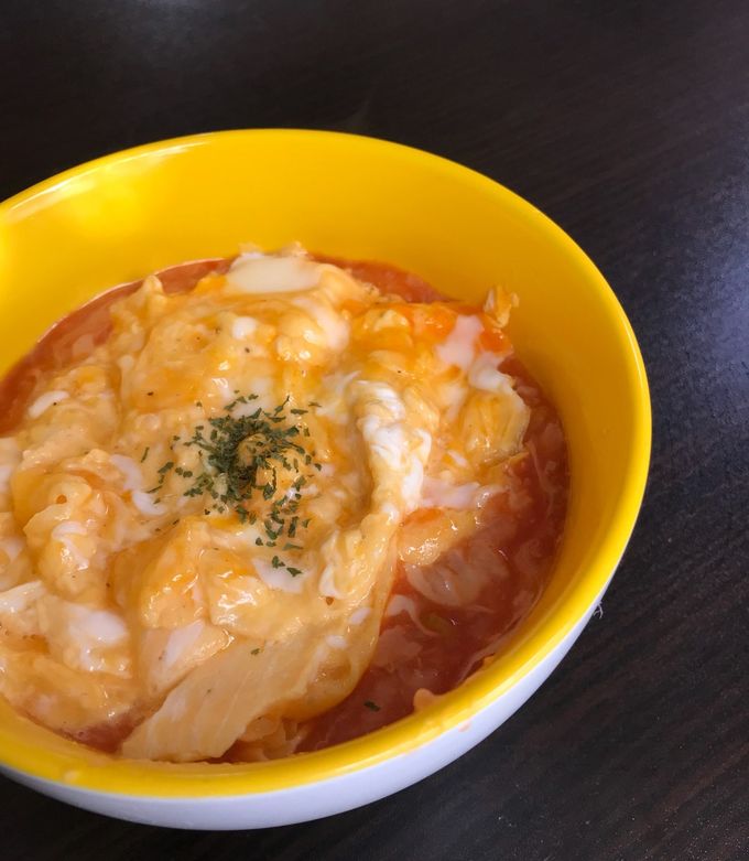 おかゆで半熟オムライス風-レシピのメイン写真