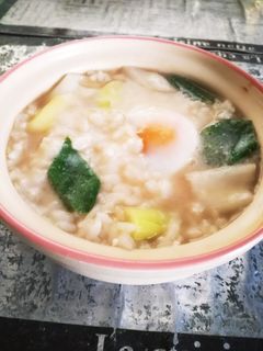 月見雑炊-レシピのメイン写真