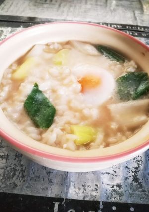 月見雑炊-レシピのメイン写真