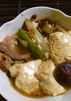 きのこたっぷり豚バラ肉豆腐-レシピのメイン写真
