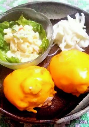 肉巻きおにぎりランチプレート-レシピのメイン写真