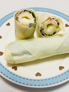 ◎ちくわとチーズの春巻き-レシピのメイン写真
