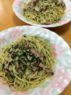 ベーコンとほうれん草のジェノベーゼ風-レシピのメイン写真