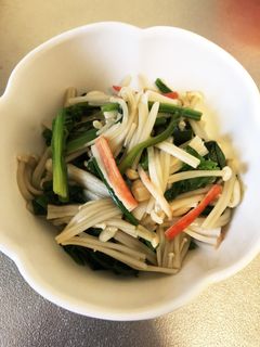 ほうれん草とえのきのお浸し☆カニかま入り-レシピのメイン写真