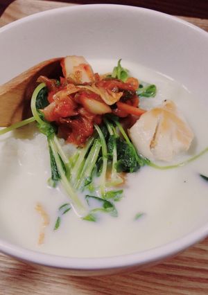 健康重視の豆乳のお茶漬け？-レシピのメイン写真