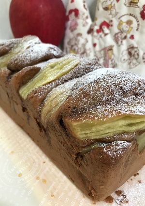 りんごコンポートのチョコケーキ-レシピのメイン写真