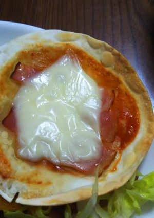 餃子の皮ピザ風-レシピのメイン写真