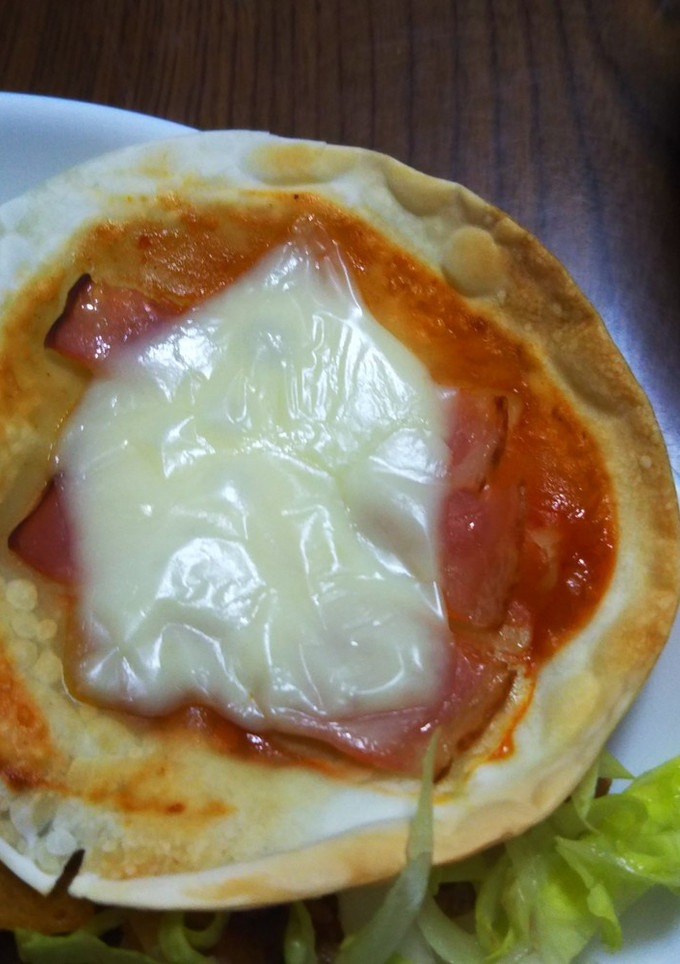 餃子の皮ピザ風-レシピのメイン写真