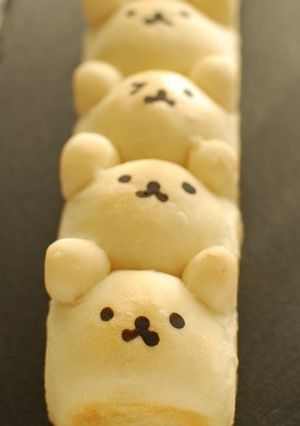 くまさん一列ちぎりパン×チョコレート入り-レシピのメイン写真