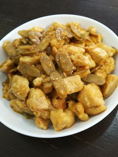 ゴボウと鶏肉の甘辛炒め煮-レシピのメイン写真