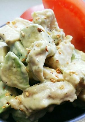 鶏肉とアボカドのマヨ醤油あえ-レシピのメイン写真