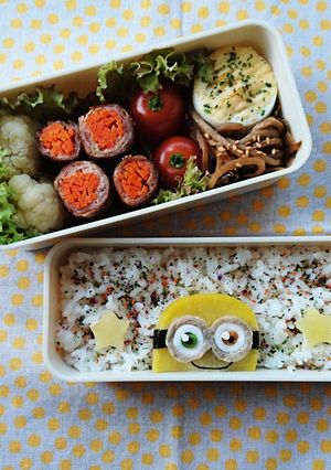 ミニオンのキャラ弁♪(ボブのキャラ弁♪)-レシピのメイン写真