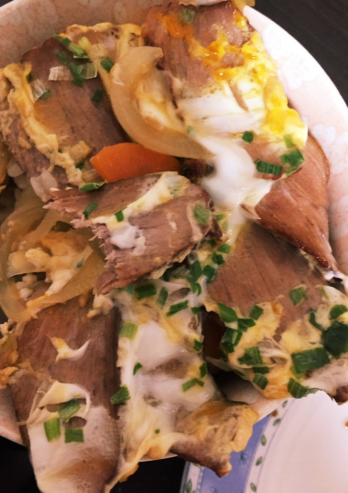 焼き豚卵とじ丼-レシピのメイン写真