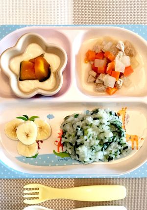 ☆離乳食後期〜完了期☆ 軟飯プレート①-レシピのメイン写真