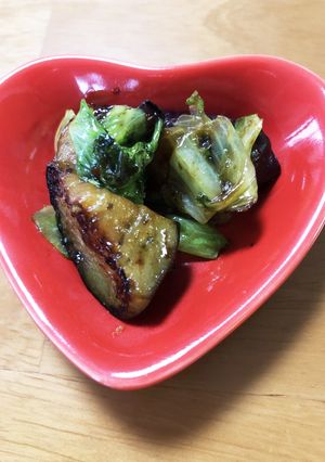 簡単☆回鍋肉のタレで茄子炒め♪-レシピのメイン写真