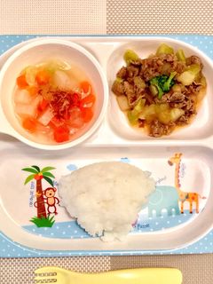 ☆離乳食後期〜完了期☆ 軟飯プレート②-レシピのメイン写真