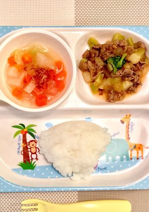 ☆離乳食後期〜完了期☆ 軟飯プレート②-レシピのメイン写真