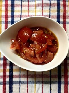 覚え書トマトの胡麻和え-レシピのメイン写真