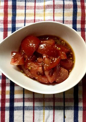 覚え書トマトの胡麻和え-レシピのメイン写真