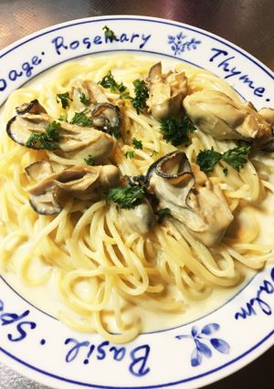 牡蠣のクリームパスタ-レシピのメイン写真