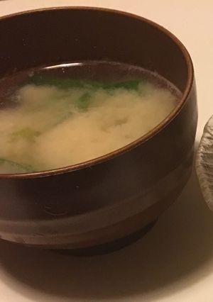 明日葉のお味噌汁〜青唐辛子みそを使って〜-レシピのメイン写真