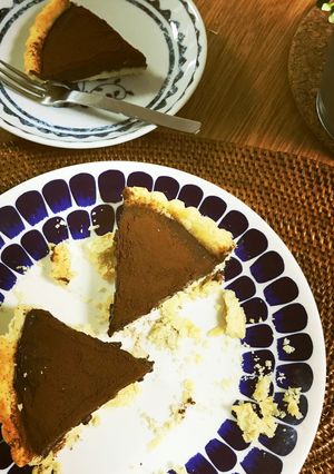 簡単ヴィーガン生チョコタルト☆プリンにも-レシピのメイン写真