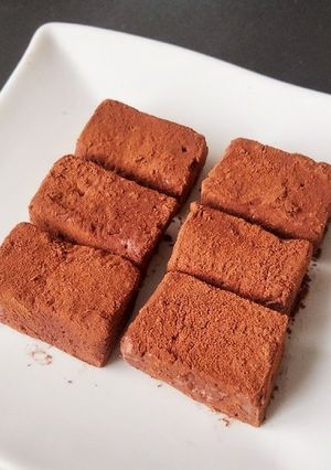 チョコなし生クリームなし☆お豆腐生チョコ-レシピのメイン写真