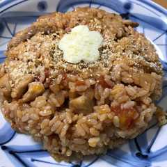 รูปของ トマト缶とバルサミコで簡単チキンライス
