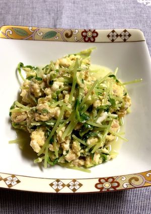 豆苗とシーチキンのお手軽な炒め物-レシピのメイン写真