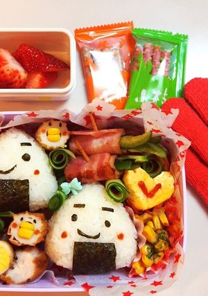 受験がんばれスマイルたくさん弁当-レシピのメイン写真