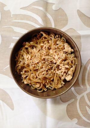 お弁当にも♪簡単 白滝と 鶏ひき肉の 鶏そぼろ✿-レシピのメイン写真