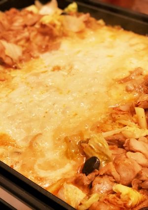 簡単!ホットプレートでチーズダッカルビ-レシピのメイン写真