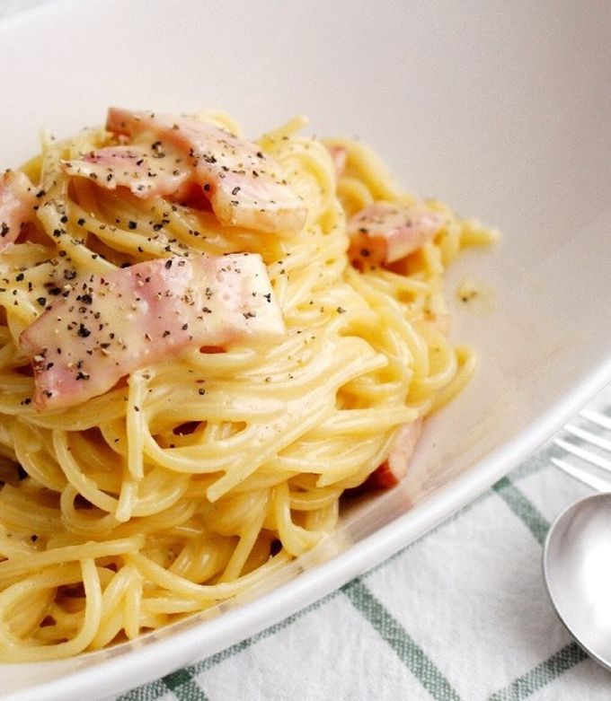 簡単濃厚！我が家のカルボナーラ by yukari0123 【クックパッド】 簡単