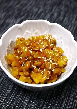 簡単！やみつき沢庵納豆-レシピのメイン写真