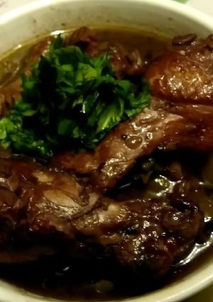 鳥手羽元の赤ワインオリーブ煮-レシピのメイン写真