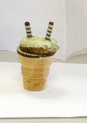 抹茶ワッフルカップのケーキ-レシピのメイン写真