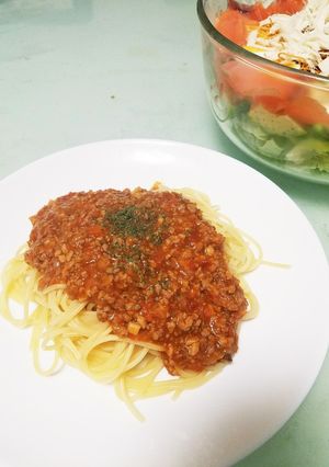 懐かしい味のミートソース-レシピのメイン写真