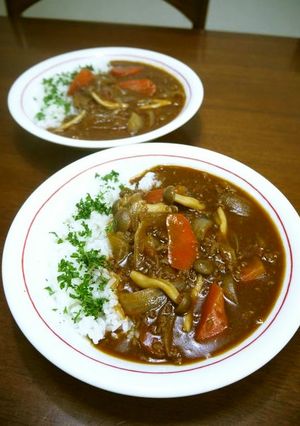 市販のデミ缶de挽き肉のハヤシライス♪-レシピのメイン写真