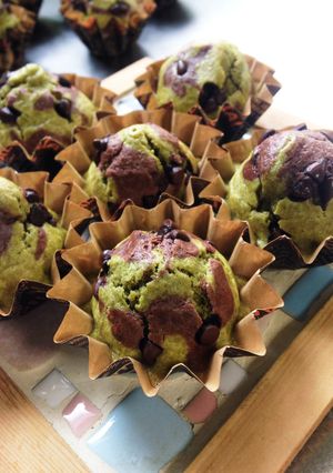 ★ミニ抹茶チョコカップケーキ★-レシピのメイン写真