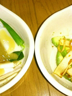 旬の山ウドとアボカドのぬた&生姜醤油-レシピのメイン写真