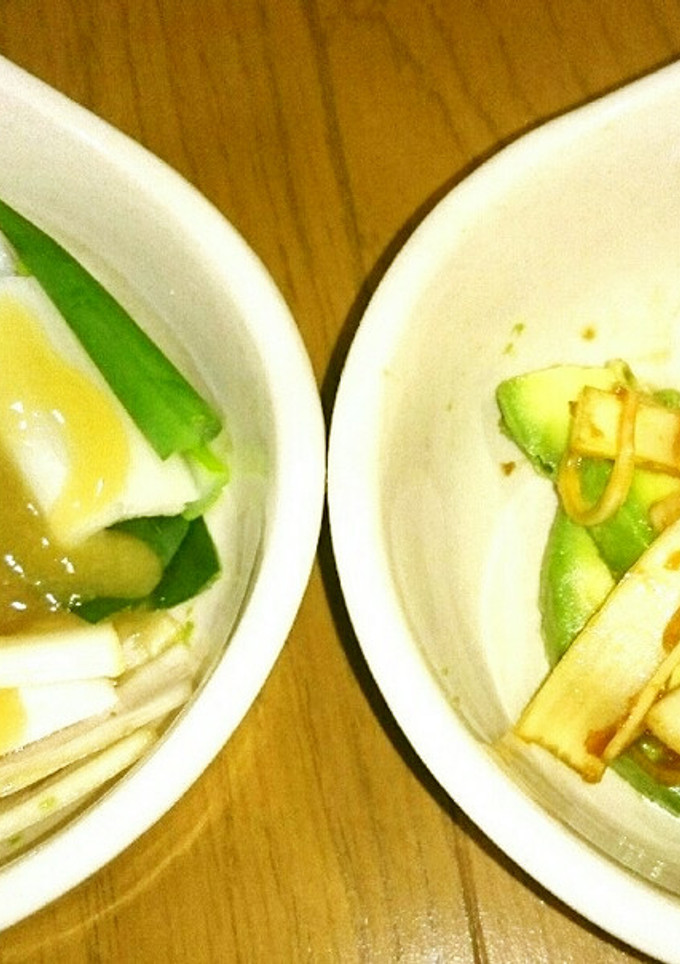 旬の山ウドとアボカドのぬた&生姜醤油-レシピのメイン写真