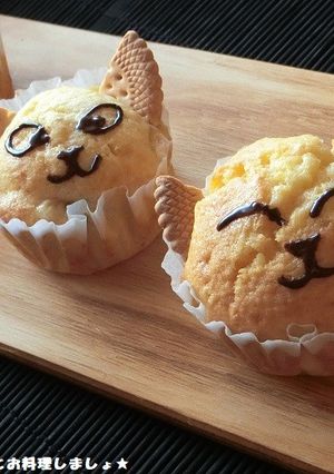 簡単★猫のバナナマフィン-レシピのメイン写真