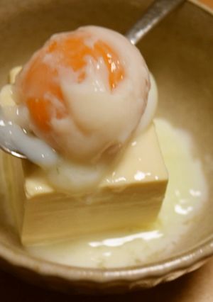 温泉卵乗せ冷奴-レシピのメイン写真