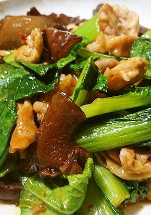 豚肉と小松菜の豆板醤炒め-レシピのメイン写真