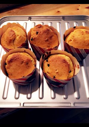 トースターで簡単！チョコバナナマフィン♪-レシピのメイン写真