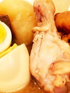 圧力鍋で☆手羽元と卵と野菜のみそ味煮物-レシピのメイン写真